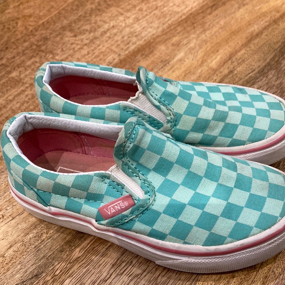 VANS checkerboard slip ons